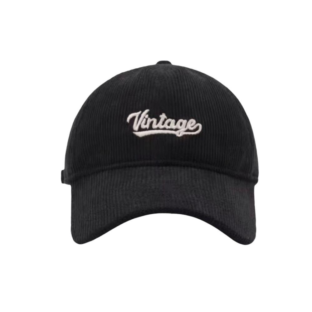 Vintage Men Women Baseball Cap Corduroy Snapback Hat Fashion Letter Embroidery Cap  Outdoor