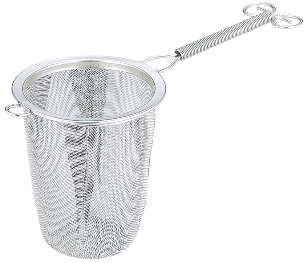 Shimomura Kihan Tea Strainer, Deep Tea Strainer [Made in Japan] Stainless Steel Mug, Teacup, Black Tea, Tea Serving, 35691, Mama Cook, Tsubame-Sanjo