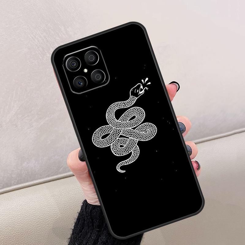 Snake Illustration Art For Honor Magic 7 Lite 5 6 8 Pro Case For Honor Win RT X9d X9b X9a X9c X8c X8b 200 400 70 90