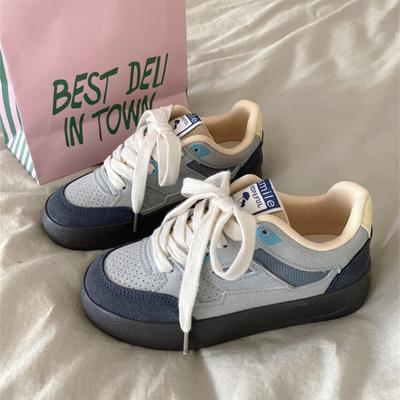 Нишевые ретро кроссовки с внутренней платформой серебристые немецкие тренировочные женские 2025 весна новые на толстой подошве дышащие кроссовки Форреста Гампа повседневные кеды