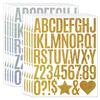 2-inch Golden Sand Letter Sticker Handbag DIY Holiday Gift Decoration Birthday Party Glitter Alphanumeric Sticker