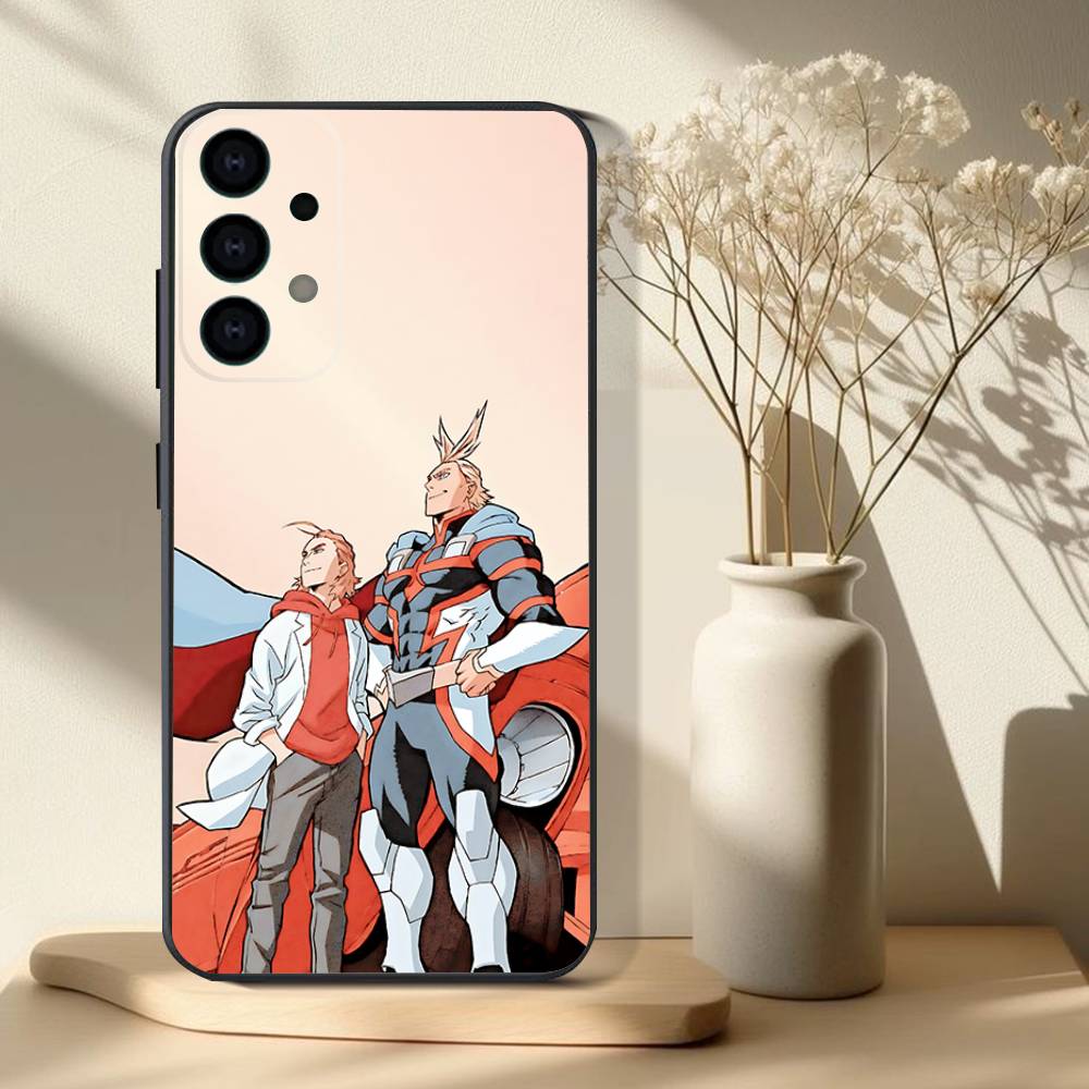 Телефонный чехол Toshinori Yagi MHA All Might для Samsung S 25,24,23,22,30,21,10,9,Ultra,Plus,Lite,FE,4,5G Черный Мягкий Чехол