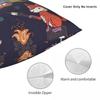 Woodland Animals Campout Square Pillowcase Polyester Linen Velvet Creative Zip Decor Pillow Case Car Cushion Case 18"