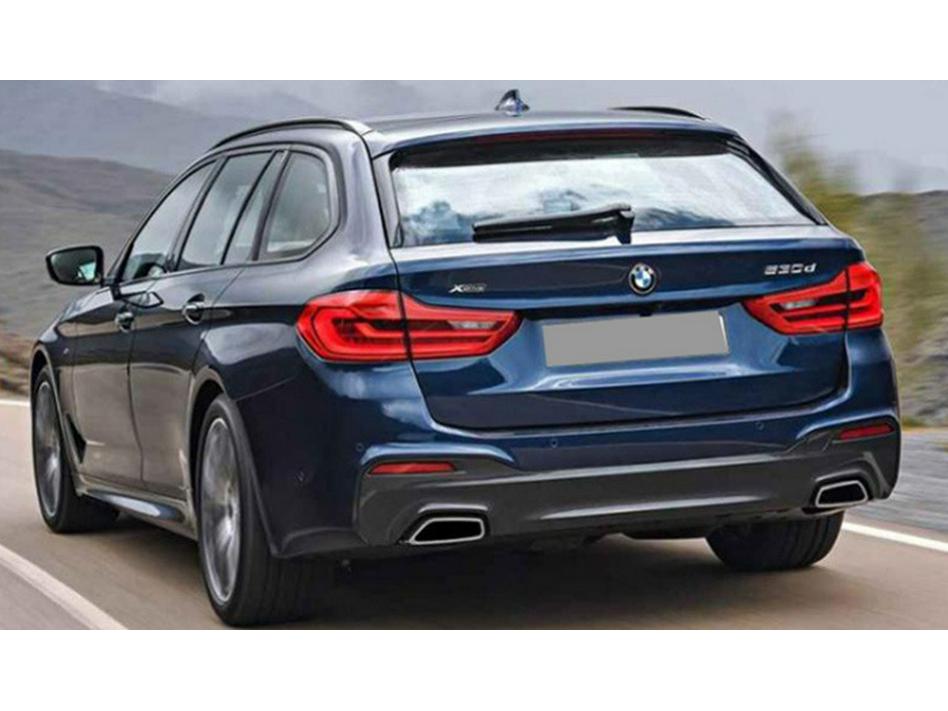 Stainless Steel Tailpipe for BMW 5 Series G30/G38 - Square Mouth Exhaust