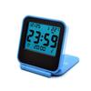 Цифровой дорожный будильник складной настольный ЖК-дисплей с календарем термометром электронные часы на батарейках
