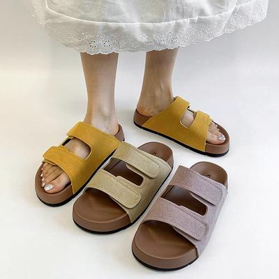 Тапочки интернет-знаменитости женские 2025 лето новые французский сказочный стиль с юбкой сандалии на толстой подошве пляжные