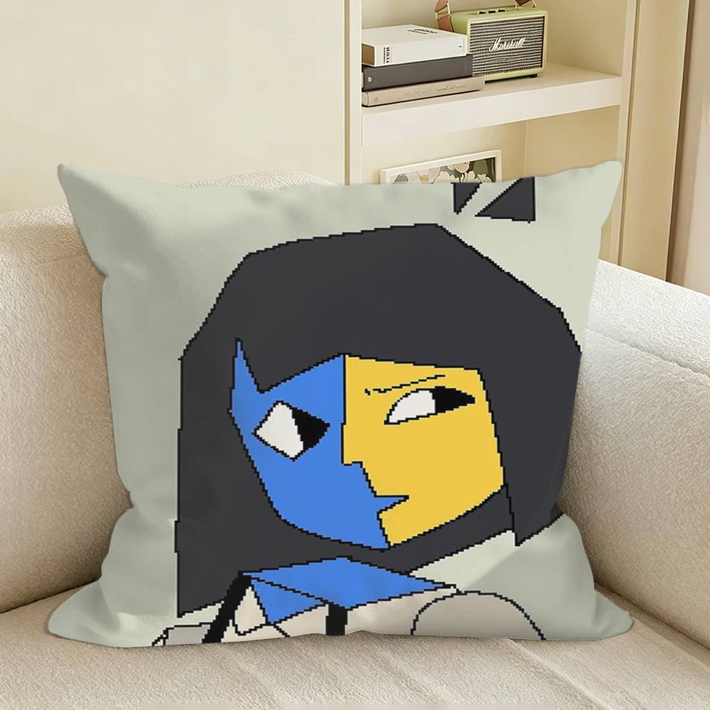 EENA Game DDream BBQ Square Sofa Pillow Cover Solid Color Living Room Home Decor Cushion Case