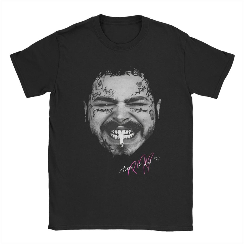 Винтажные Футболки с Графикой Post Malone Jelly Roll Унисекс Хлопковые Футболки с Круглым Вырезом Короткий Рукав Летняя Одежда