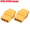 Male Female Connector XT90 Plug with Back Cover Silicone Wire Connectors Adapter Cable Terminal Plugs for RC Lipo Battery
