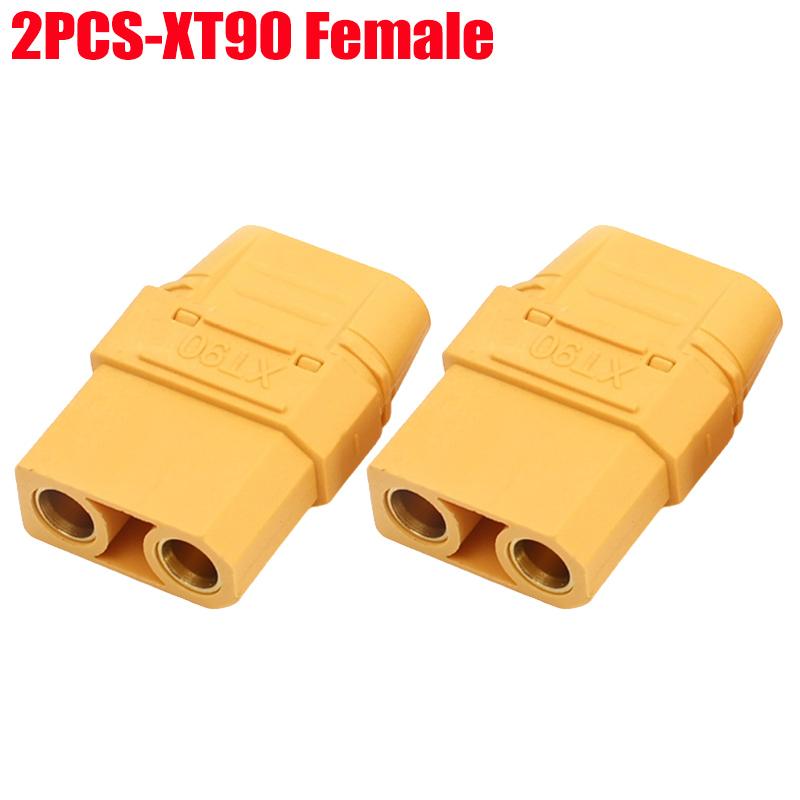 Male Female Connector XT90 Plug with Back Cover Silicone Wire Connectors Adapter Cable Terminal Plugs for RC Lipo Battery