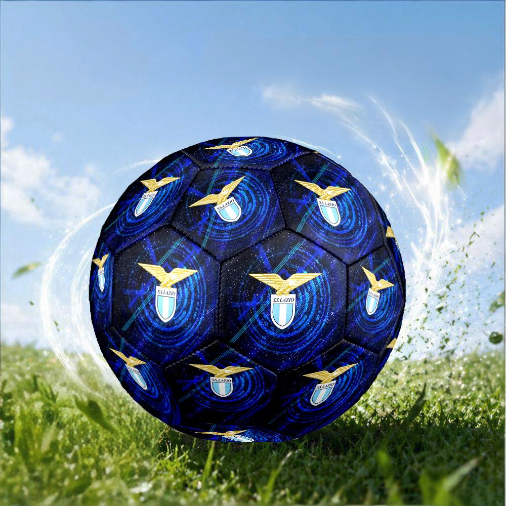 Lazio Football Club Emblem Size 5 Soccer Ball,Indoor/Outdoor Suitable for Training Matches Tournaments Practice Games Perfect Gift for Fan