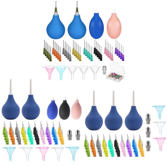 59/62/102 шт. гончарные инструменты с выдвижным трейлером, бутылка в ассортименте, сменная игла с тонким наконечником, разъем для воронки для наполнения, прецизионный аппликатор для глазури