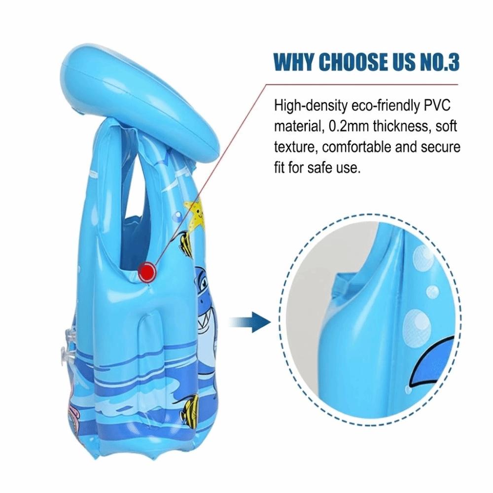 Inflatable Float Vest Independent Airbags Kid Life Jackets Children Safety Vest Water Activities
