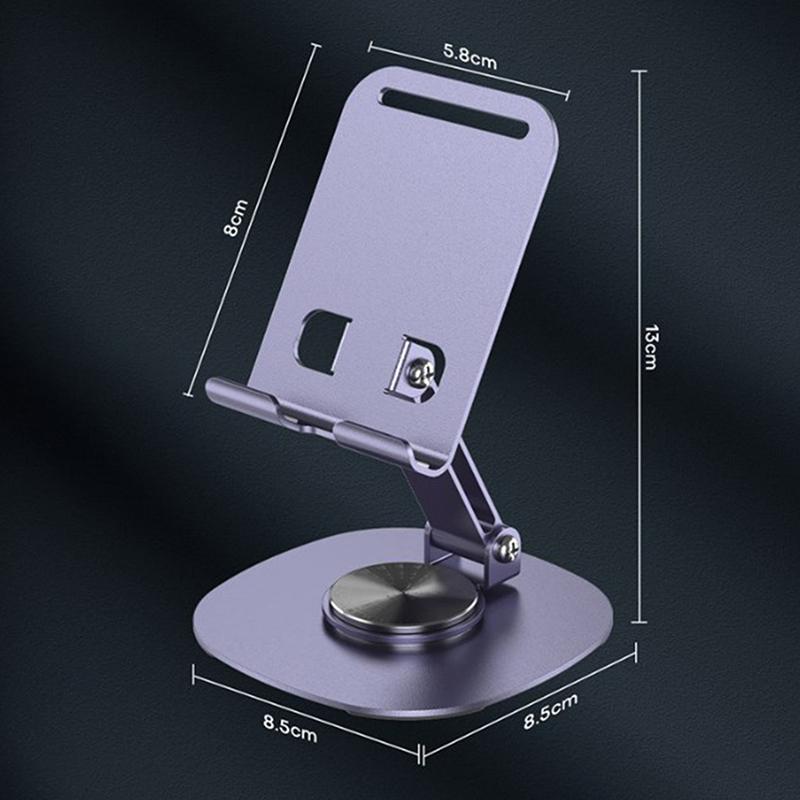 Металлический держатель для мобильного телефона с вращением на 360 градусов, регулируемая гибкая складная подставка для мобильного телефона, настольная подставка для планшета