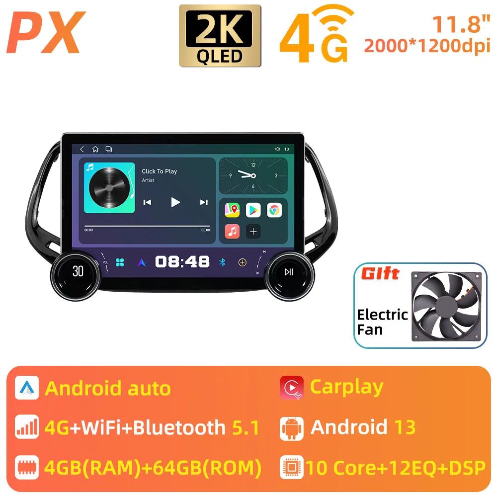 Android 2 Din Car Radio for JEEP Compass 2017 - 2020 Stereo GPS Navigation Multimedia Player Autoradio Audio Auto Head Unit WIFI