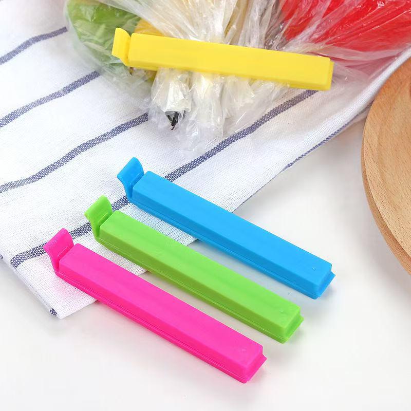 Colorful Kitchen Food Bag Clips - Snack Seal Strips & Organizer Preservers