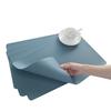 Set of 4 Placemats Durable Waterproof Woven Vinyl Easy To Clean Heat Resistant PVC For Dining Kitchen Wedding Decor
