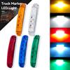 12V- 80V 6LED Trailer Side Clearance Marker Lamp Warning Lens Flashing Lights Truck Side Marker Lamp Marker