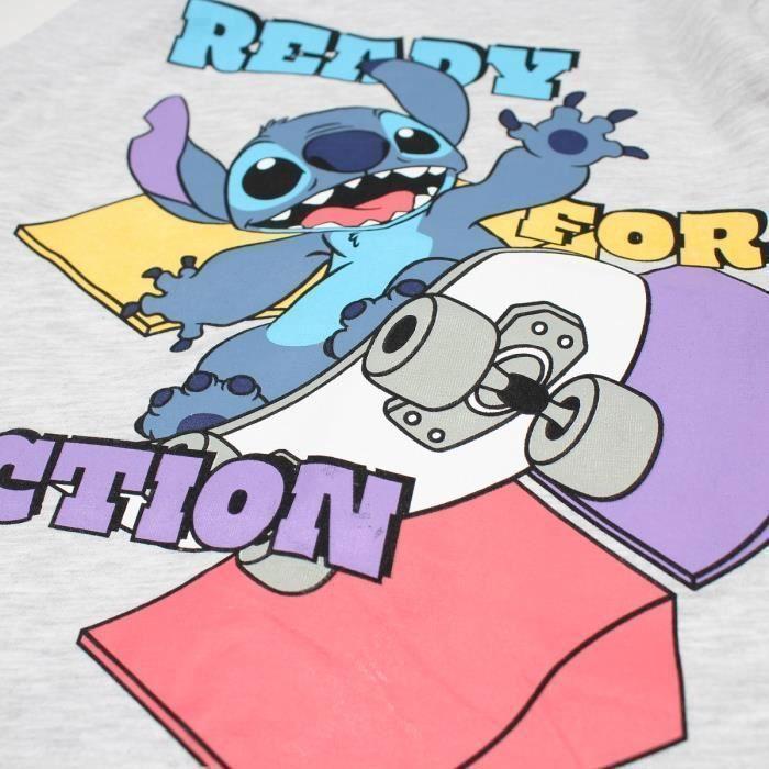 Pyjama garçon - LILO ET STITCH - DIS LIS 5204C302 S2-5A - Gris - Motif Lilo &amp; Stitch - Taille S2-5A