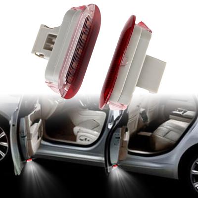 Для VW Golf MK3 MK4 Beetle Jetta Polo автомобильные дверные приветственные огни дверные лампы 1 пара светодиодных фонарей для луж 12 В 3 Вт автомобильные аксессуары