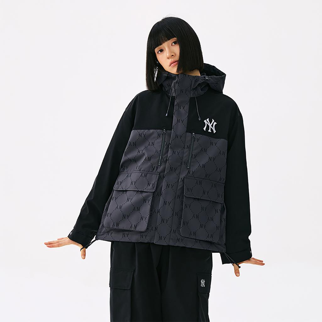 Новая коллекция MLB MONOGRAM Куртка New York Yankees 25FW Унисекс Стандартная Угольно-серая 3AWJM0154-50CGS