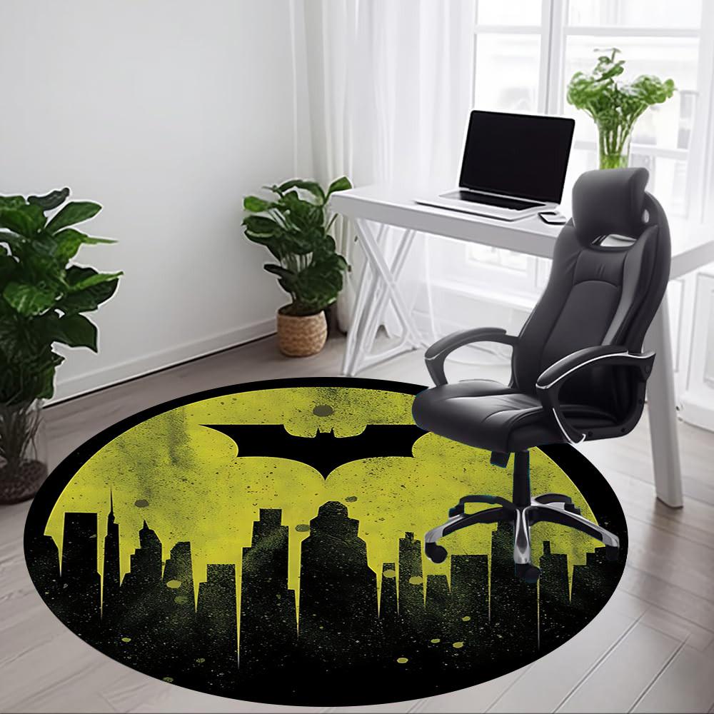 1pc Batman Office Round Area Rug, Under Office Chairs Bedroom Living Room Home Decor, Room Deco, Available in Various Sizes147