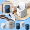 Household Flip Desktop Trash Can Dressing Table Study Waste Basket Bedside Table Small With Lid Sundries Storage