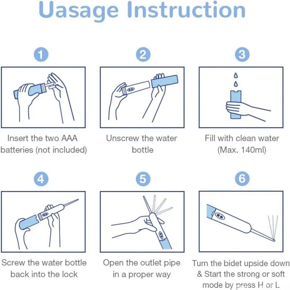 Handheld Women Home Sprayer Bidet Portable Handy Toilet Electric Bidet Sprayer  Baby