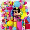 Music Theme Radio Balloon Wreath Passionate Lively Party Atmosphere Arrangement Balloon Chain Package