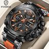 LIGE X FOXBOX Top Brand Man Watch Digital  Wristwatch Luminous Waterproof Man Quartz Watch