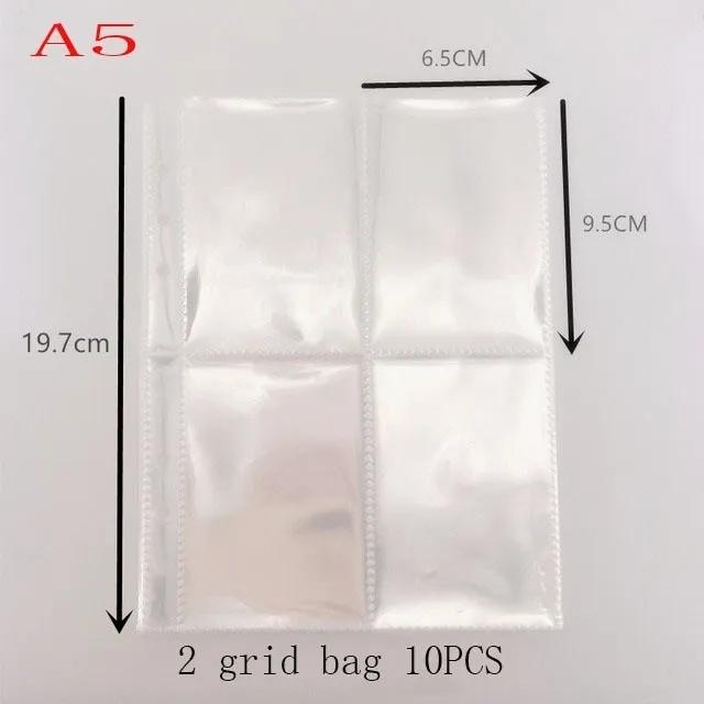 Kawaii Fluffy A5 Binder Pocard Holder Cute Fish Cake Embroidery Po Cards Storage Book Stationary