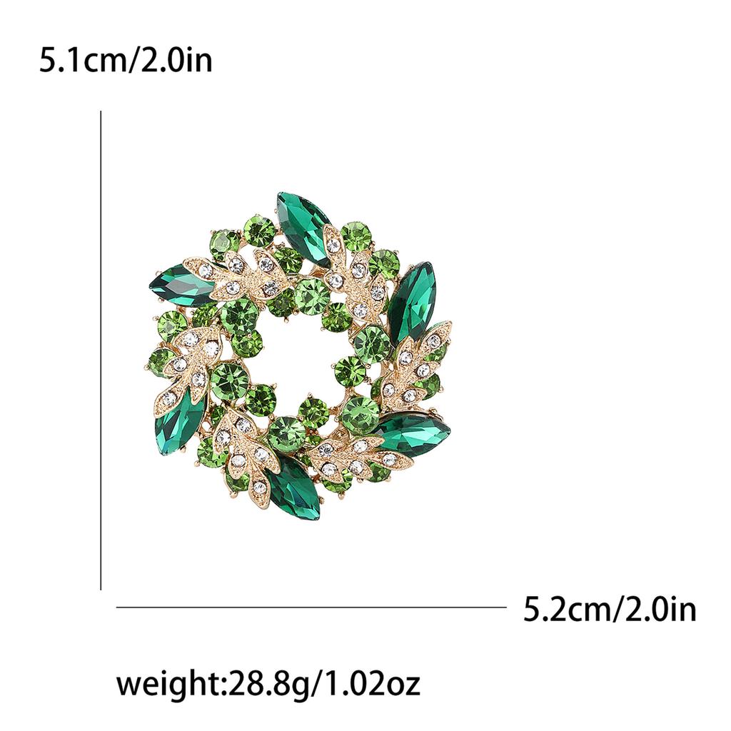 High-Grade Temperament Alloy Rhinestone Bauhinia Flower Ring Brooch Exquisite And Versatile Women'S Clothing Corsage Jewelry Pin