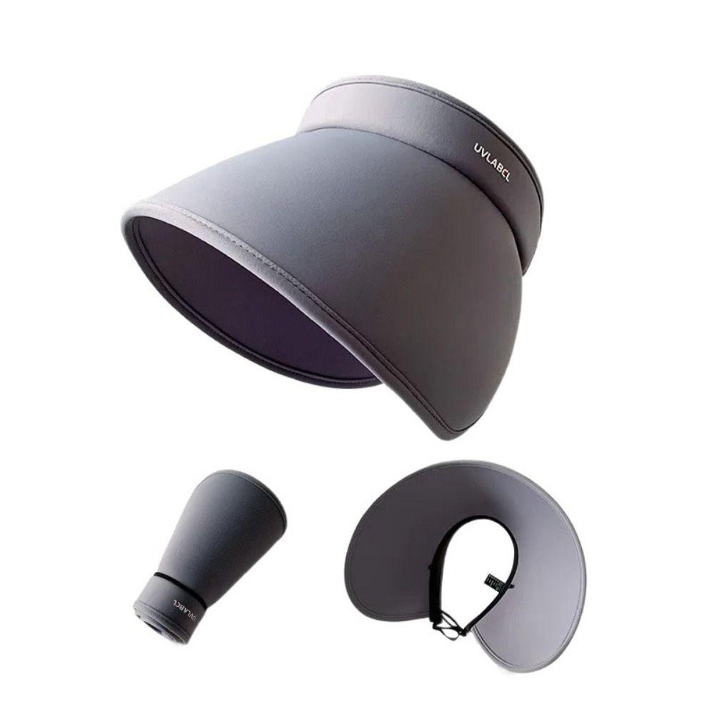 UV Protection Women Sun Hat Foldable Sun Protection Cap Simple Empty Top Cap Summer