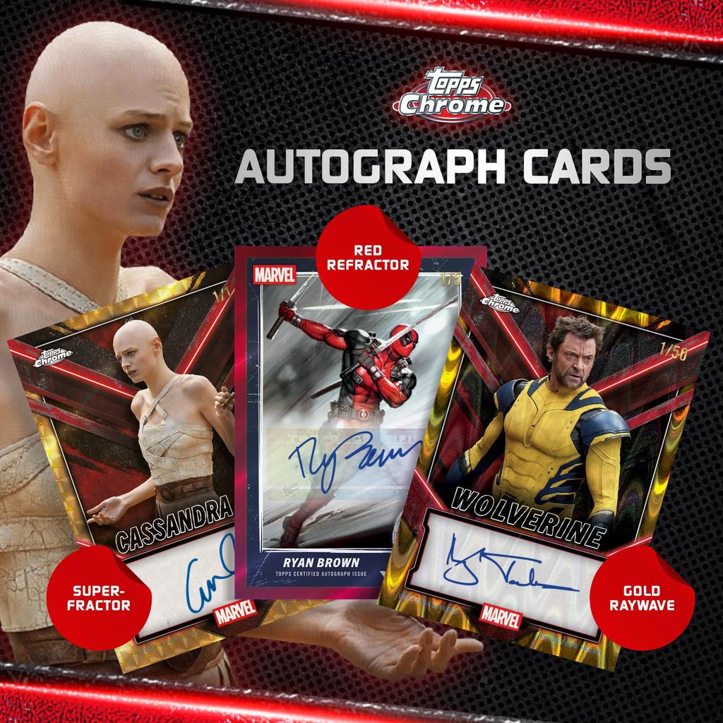 2025 Topps Chrome Дэдпул Заводская запайка Стоимость - - Коробка.