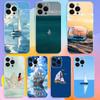 Чехол для телефона Парусный корабль Лодка Для iPhone 16,15,14,13,12,11 Pro,Max,Plus,X,XS,XR,SE,Mini Прозрачный Силиконовый Мягкий
