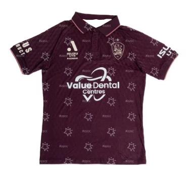 First Division Brisbane Roar home football jersey 3D printing autumn sports quick-drying men's T-shirt children's clothing