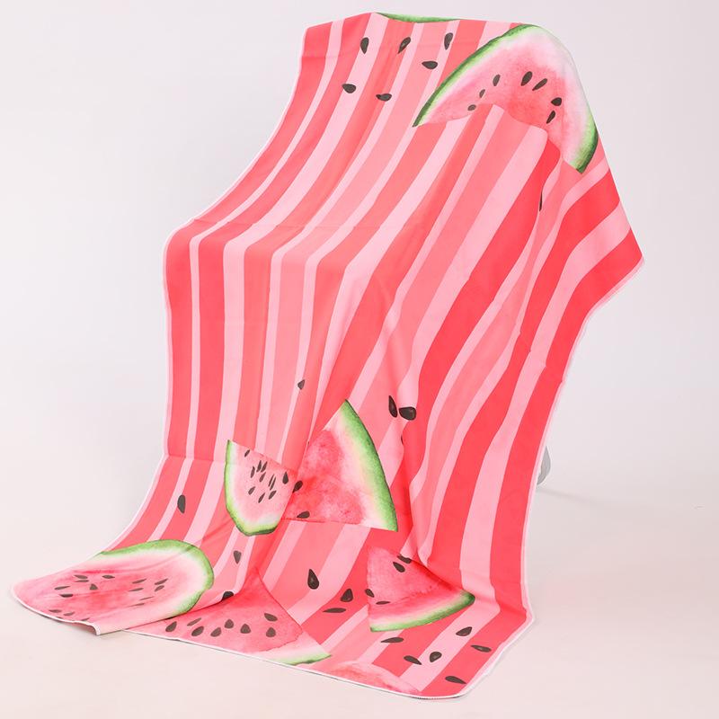 Locomotive Enthusiasts Sports Towels Quick-drying Double-sided Velvet Beach Towels Printed Bath Towels