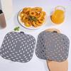 Air Fryer Liner Silicone Baking Pad Square Heat Resistant Air Fryer Accessories Replacement Crisper Plate Non-Stick Air Fryer Grill Pan