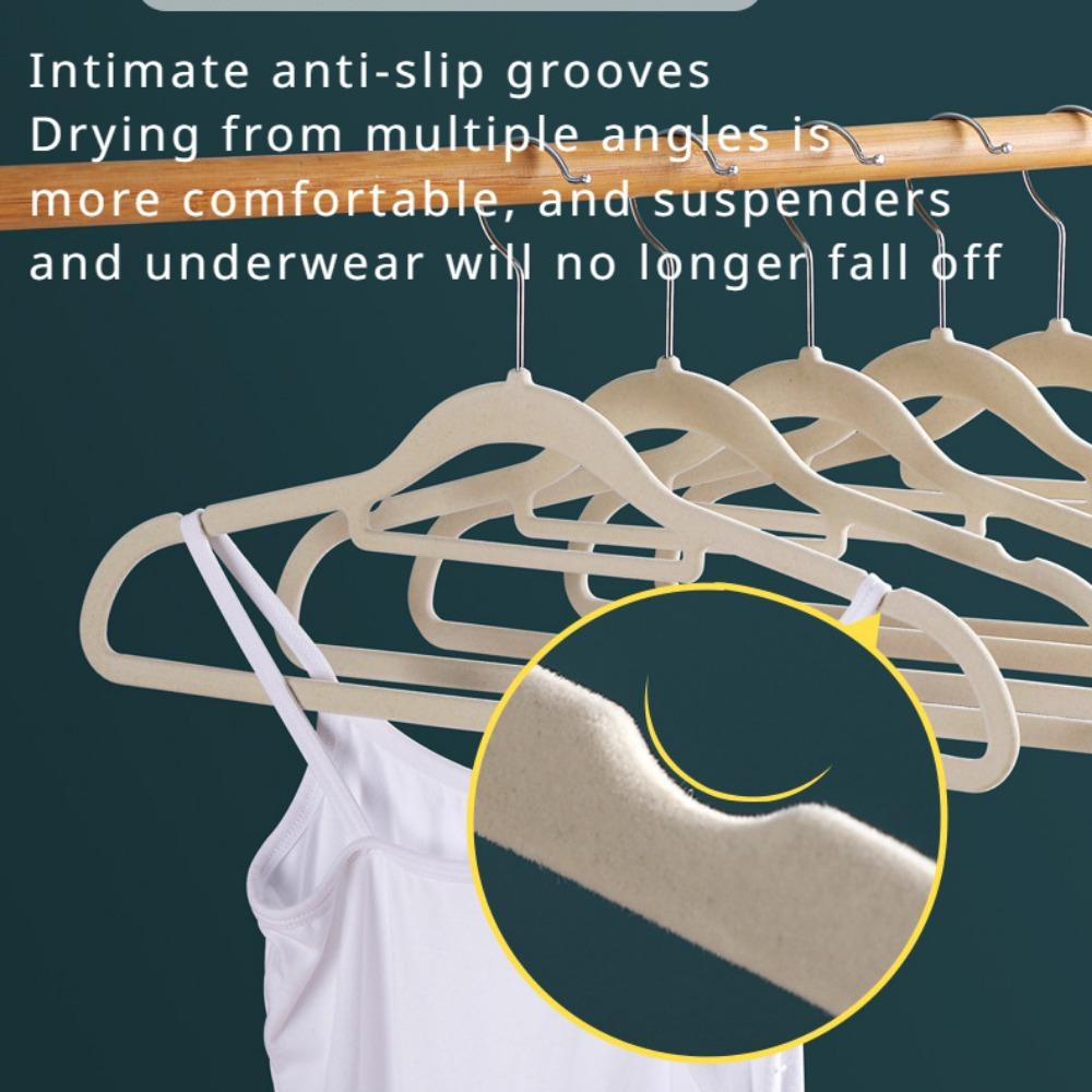 Clothes Hanger, Velvet Clothes Hanger, Non-marking and Non-slip Household Thickened Clothes Hanger, Organizer Storage Clothes Hanger 10 Pack