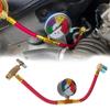R1234YF Refrigerant Charge Hose Kit with 1/2"ACME LH Self-Sealing Can Tap Opener 14mm Low Side Quick Coupler for Air Conditioner