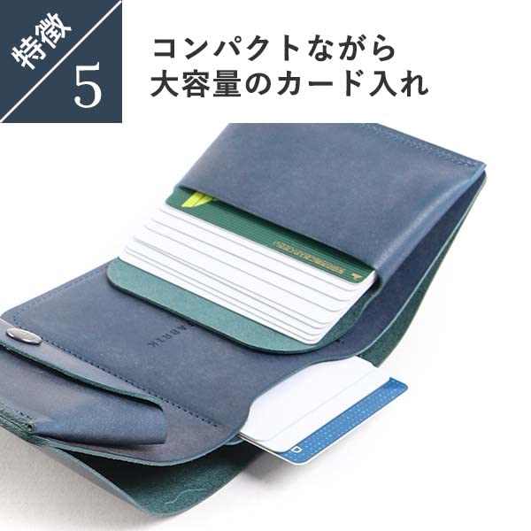 FABRIK Компактный и Оригинальный Темный Подарочный Кошелек Три-сложения, Ткань, Безопасный, Кожа, Мужской, Зеленый,