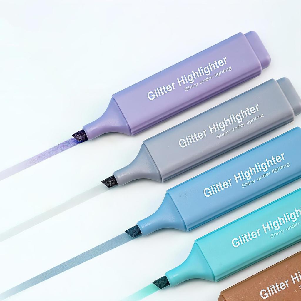 Набор блестящих ручек из 8 шт., блестящие под освещением с металлическими эффектами, цветной художественный маркер для рисования, живописи