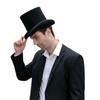 Adult Trilby Hat Breathable British Style Flat Top Hat Adult Festival Party Festival Formal Gathering Fedoras Hat