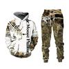 Casual Men's Tracksuit 3d Animal Printed Hoodies and Pants 2pc Sets Antumn Cool Sweatshirts Women Men's Clothing Sportswear Suit