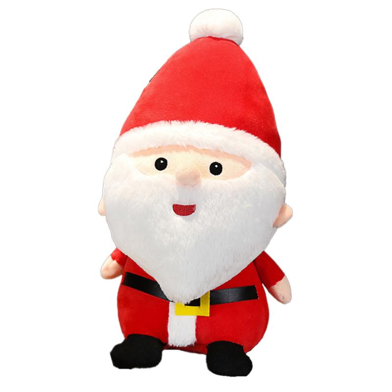 Christmas Cartoon Plush Doll Toys Stuffed Santa Snowman Elk Plush Pillow Dolls For Christmas Gifts
