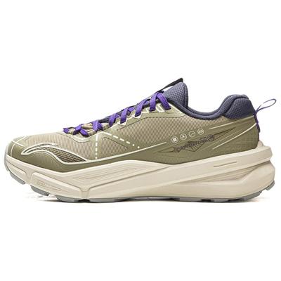Li Ning Outdoor CF Tracing Xing Mountain TPU Амортизация Поддержка Отскок Сцепление Низкие Туристические Ботинки Унисекс Цвет 'Агарвуд Зеленый' AHTV027-8