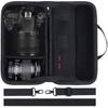 Lebakort Storage Case Compatible with Canon EOS 5D Mark R6 Mark Kiss and Kiss X9i Digital SLR Camera Body and Lens Kit 90D, IV, II, R5, R50, R7, R8,