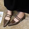 2025 New Fashion High Quality Pointed Toe Women Mary Jane Shoes Fashion Shallow Dress Low Heel Shoes
