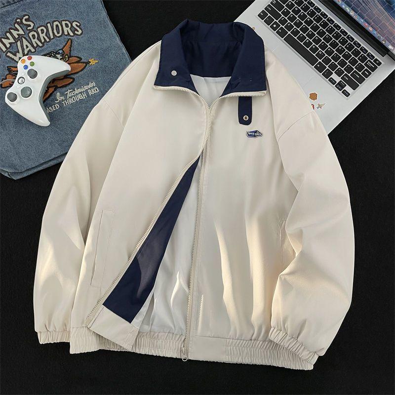 Brown coffee tooling jacket female student Ji Guochao jacket coach jacket