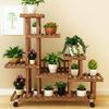 Многоуровневая деревянная цветочная стойка для суккулентов и зелени в помещении